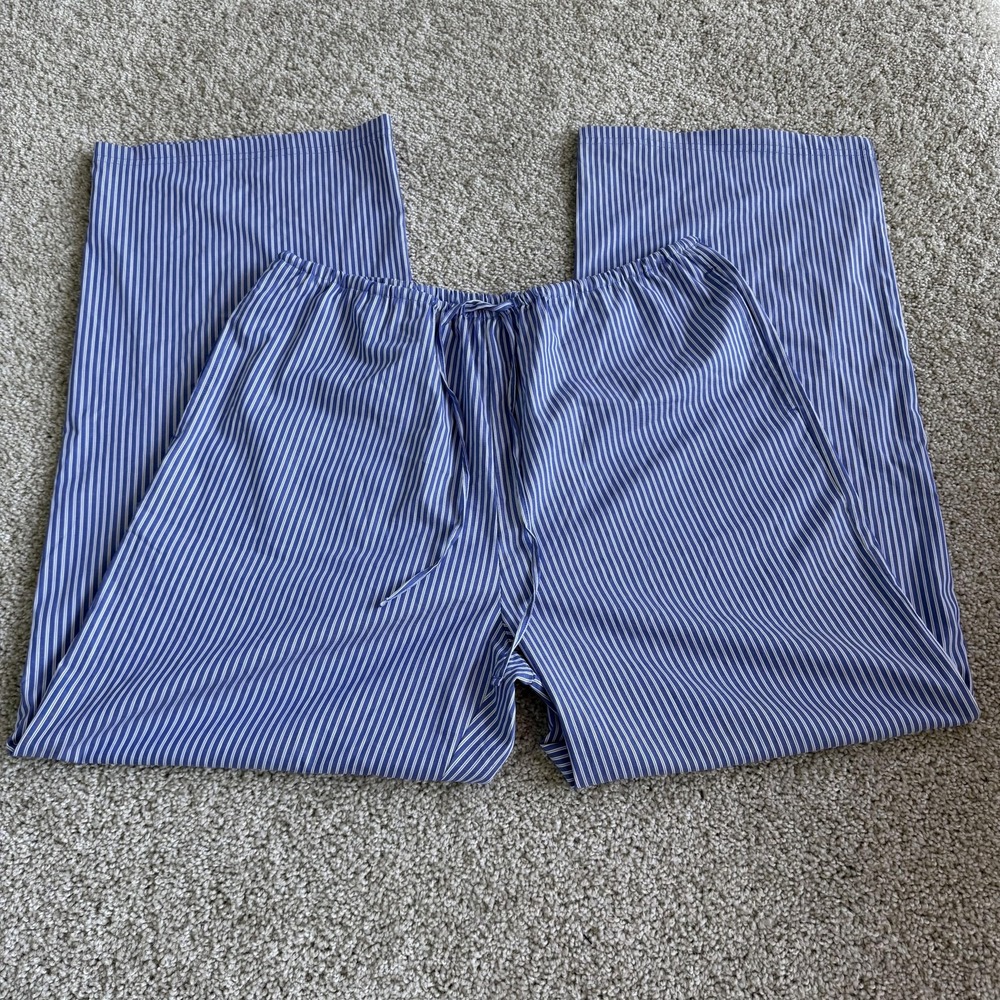 American Eagle Outfitters Lounge Pants Womens Medium Blue Stripe Sleepwear